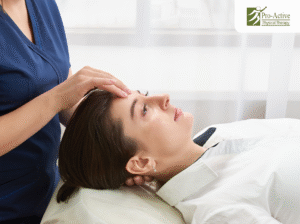 Therapist guiding patient through balance exercises at SV Proactive in Sunnyvale