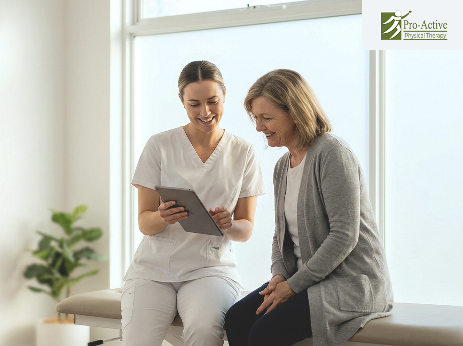 Senior patient receiving Medicare-covered physical therapy for balance and mobility at Proactive Physical Therapy Sunnyvale