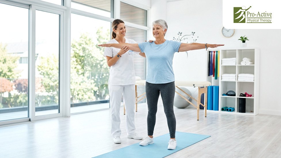 Older adult receiving walking and balance physical therapy at Proactive Physical Therapy in Sunnyvale with Medicare-supported care