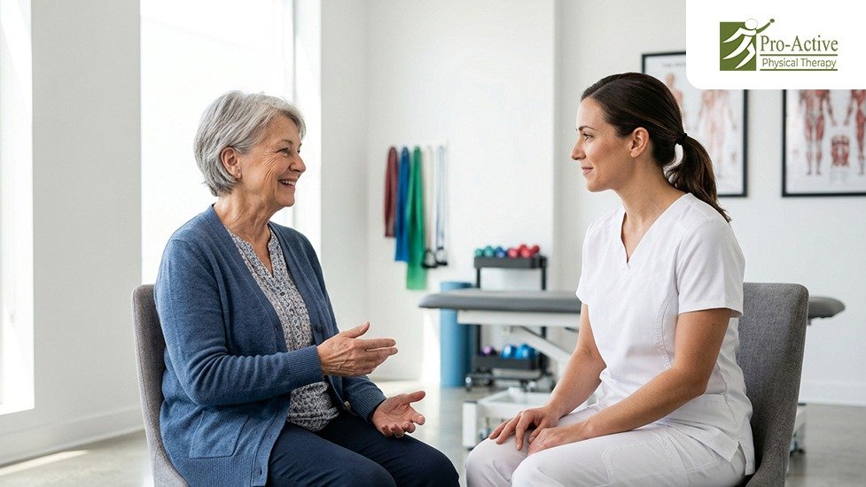 Physical therapist assessing TMJ dysfunction and jaw movement in Sunnyvale CA