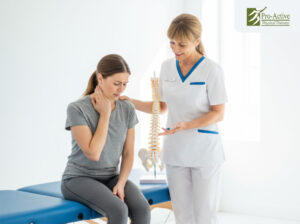 Full-body physical therapy session focusing on whiplash recovery and balance