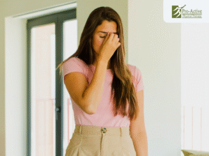 Vestibular physical therapist guiding patient through balance exercises in Sunnyvale clinic
