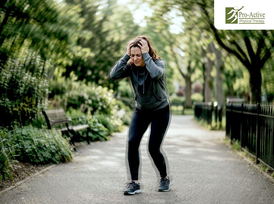 Vestibular physical therapy session in Sunnyvale for motion sensitivity and vertigo
