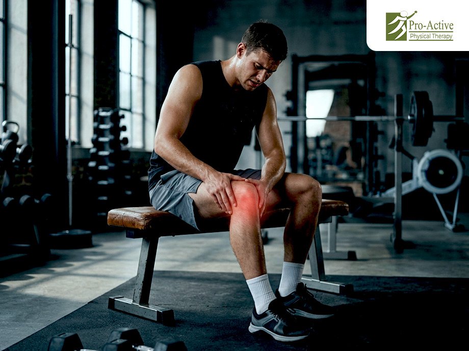 Athlete receiving physical therapy after workout injury in Sunnyvale