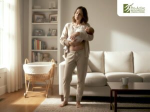 Pelvic floor therapy in Sunnyvale CA helping new mother rebuild core strength after pregnancy