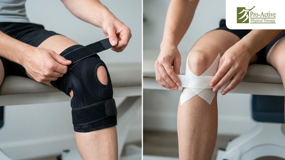 kinesio taping improves muscle activation and joint movement physiotherapy